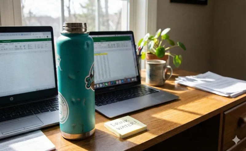 Hydration Desk How Consistent Hydration Supports Physical Performance and Mental Clarity