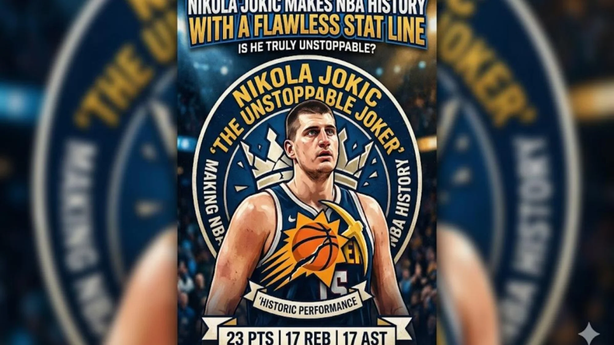 Stat Line Edits Nikola Jokic Makes NBA History with a Flawless Stat Line: Is He Truly ...