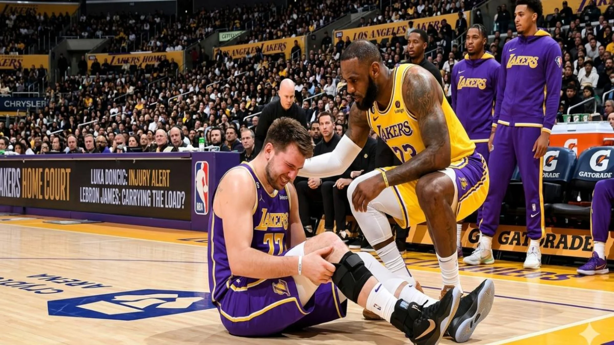 NBA: Luka Doncic Injury Shocks LakersCan LeBron James Carry Them Into ...