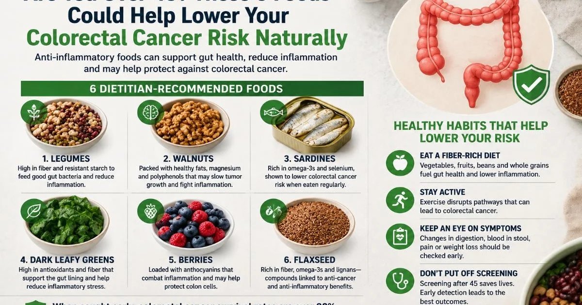 Are You Over 45? These 6 Foods Could Help Lower Your Colorectal Cancer ...