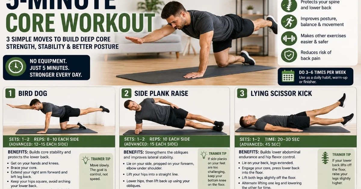 This 5-Minute Core Workout Is Going Viral Trainers Say It Could ...