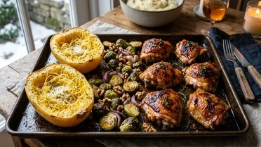 This Maple-Miso Chicken Thigh Sheet-Pan Dinner Is the Cozy Winter Meal ...